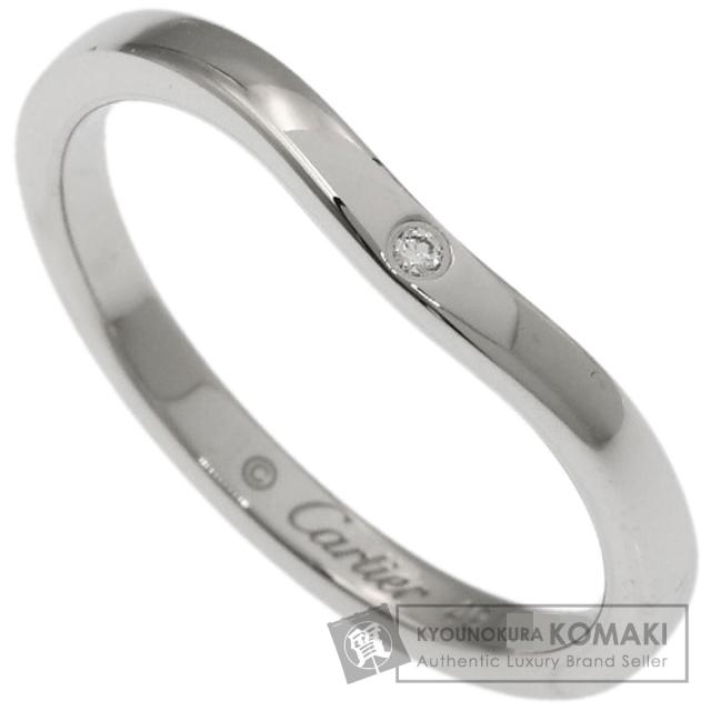 カルティエ CARTIER  バレリーナ カーブ 3P ダイヤモンド #49  リング・指輪 プラチナPT950 中古