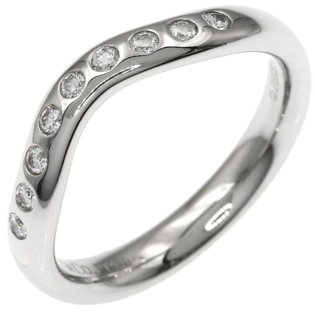 ティファニー TIFFANY&Co. カーブドバンド ダイヤモンド リング・指輪 プラチナPT950 中古_2