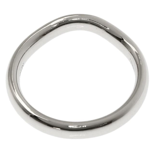 ティファニー TIFFANY&Co. カーブドバンド ダイヤモンド リング・指輪 プラチナPT950 中古_4