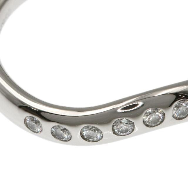 ティファニー TIFFANY&Co. カーブドバンド ダイヤモンド リング・指輪 プラチナPT950 中古_8
