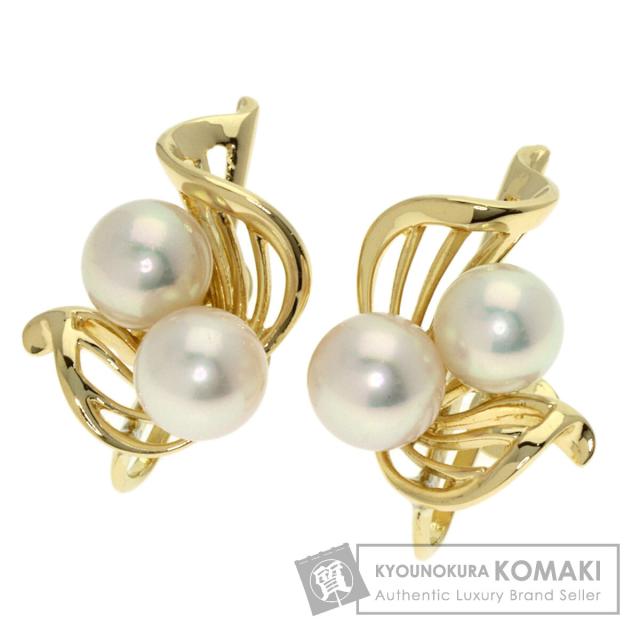 ミキモト MIKIMOTO  パール 真珠  イヤリング K14イエローゴールド レディース  中古