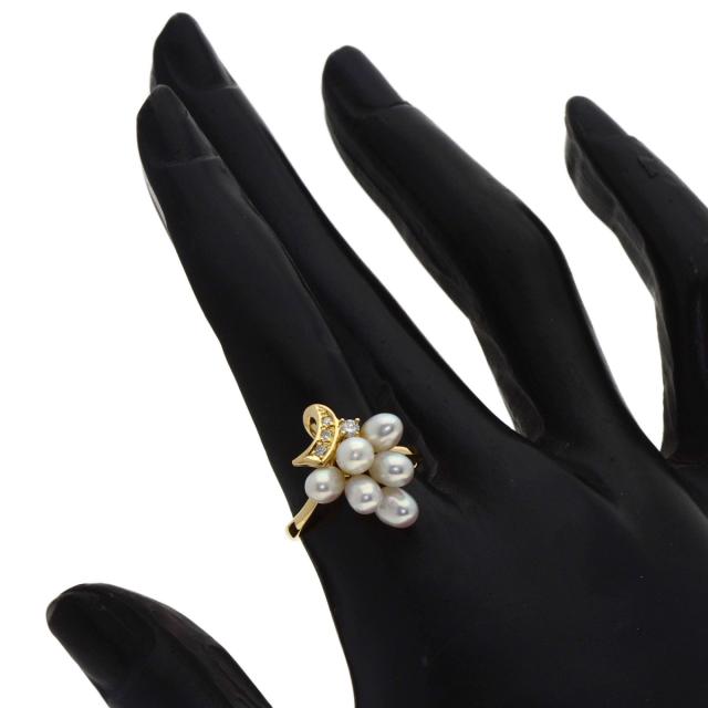 タサキ TASAKI パール 真珠 ダイヤモンド リング・指輪 K18イエローゴールド レディース 中古_7