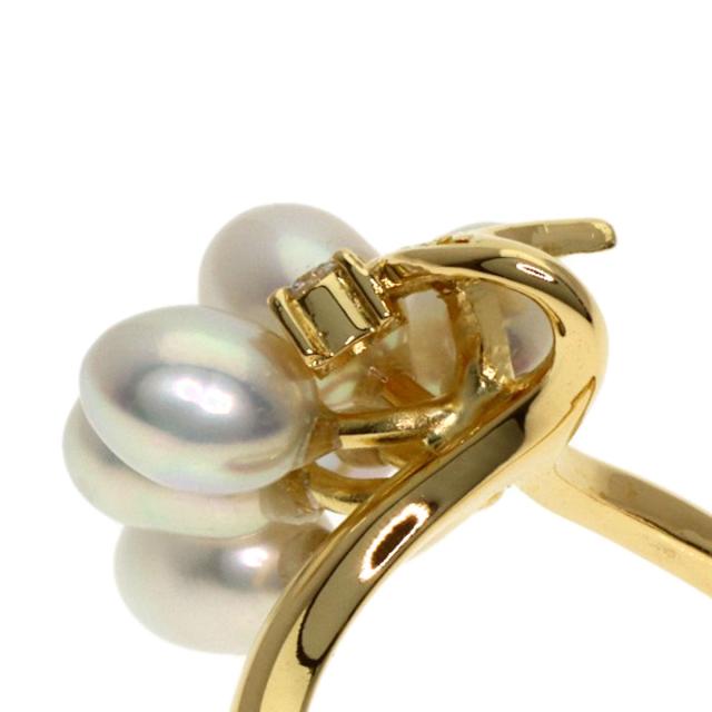タサキ TASAKI パール 真珠 ダイヤモンド リング・指輪 K18イエローゴールド レディース 中古_8