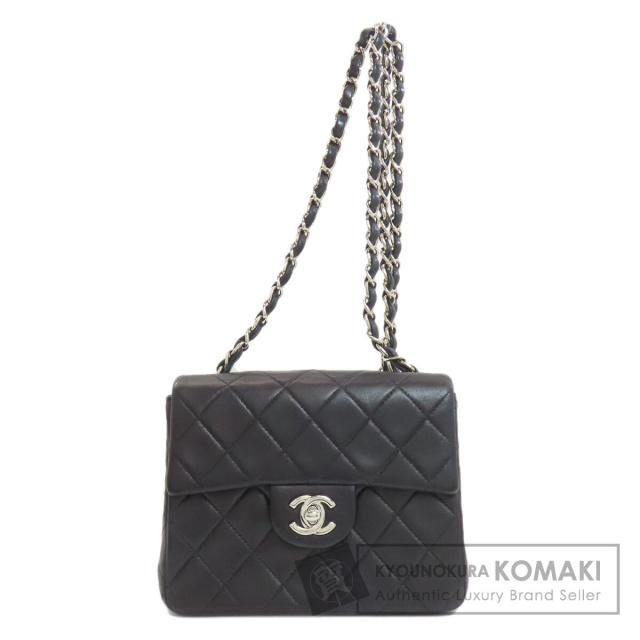 シャネル CHANEL  チェーンショルダー マトラッセ シルバー金具  ショルダーバッグ 中古