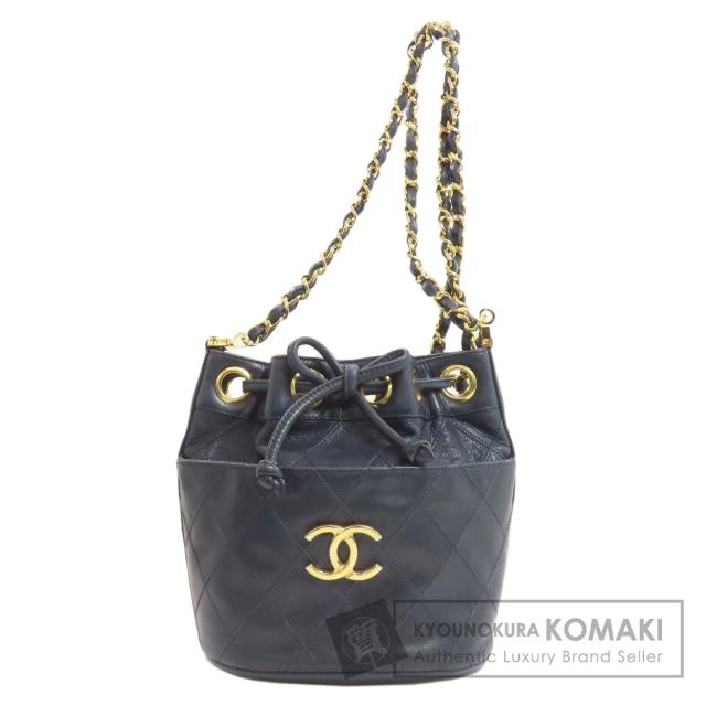 シャネル CHANEL  ビコローレ ゴールド金具  ショルダーバッグ ラムスキン レディース  中古