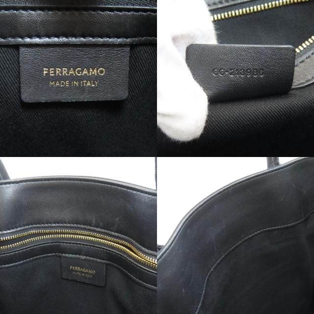 サルヴァトーレフェラガモ Salvatore Ferragamo 213986 BEACHWEAR GROS トートバッグ キャンバス 中古_6