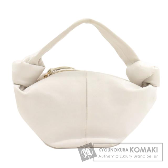 ボッテガヴェネタ BOTTEGA VENETA ダブルノット ハンドバッグ ラムスキン レディース 中古