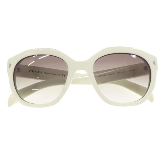 プラダ PRADA  ロゴタイプ  黒眼鏡 可塑性物質 レディース  中古