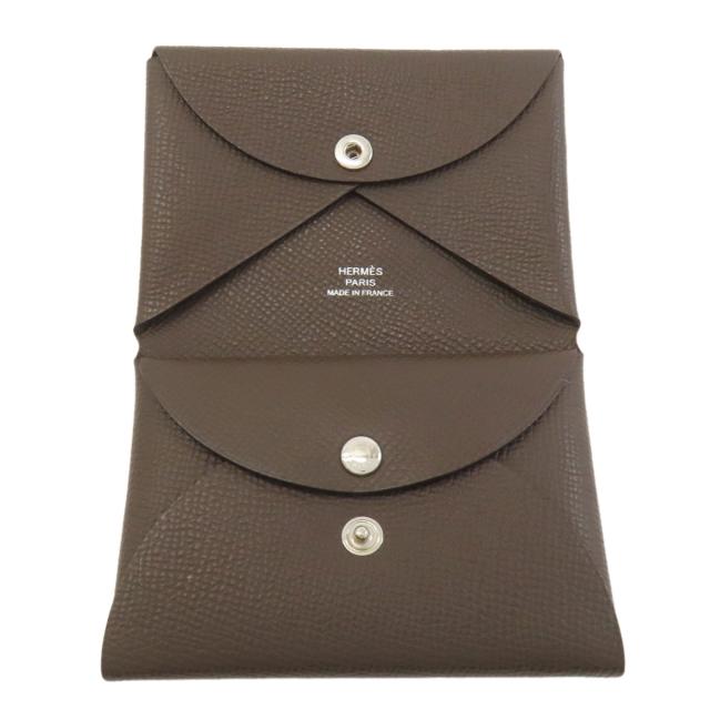 エルメス HERMES カルヴィデュオ エコルセ シルバー金具 カードケース エプソン 中古_4