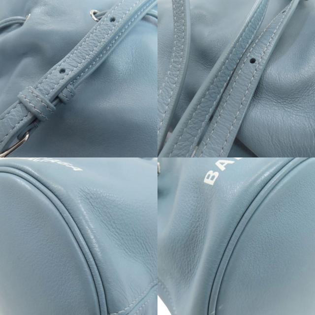 バレンシアガ BALENCIAGA 638342 ドローストリング バケット 2WAY ハンドバッグ レザー 中古_8