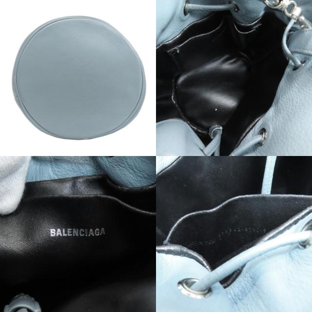 バレンシアガ BALENCIAGA 638342 ドローストリング バケット 2WAY ハンドバッグ レザー 中古_4