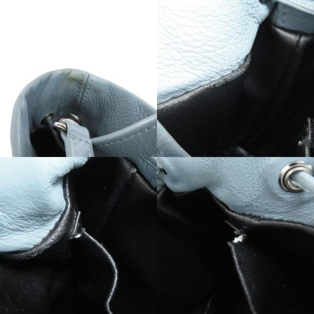 バレンシアガ BALENCIAGA 638342 ドローストリング バケット 2WAY ハンドバッグ レザー 中古_5