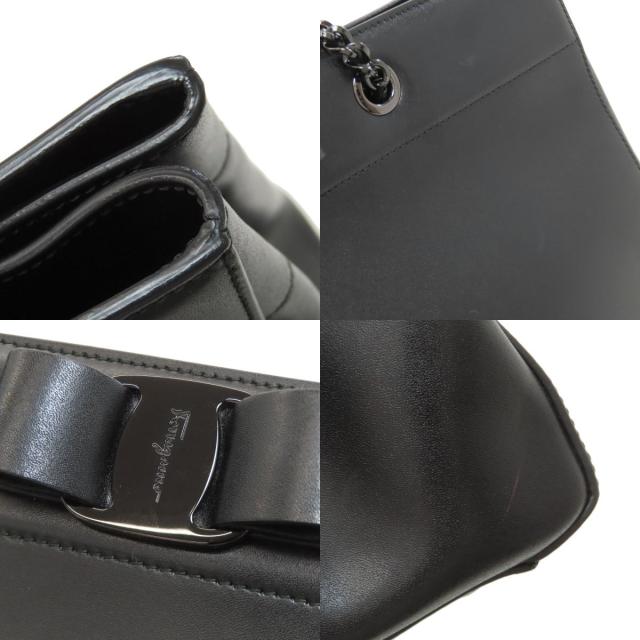 サルヴァトーレフェラガモ Salvatore Ferragamo ヴァラリボン トートバッグ レザー 中古_7