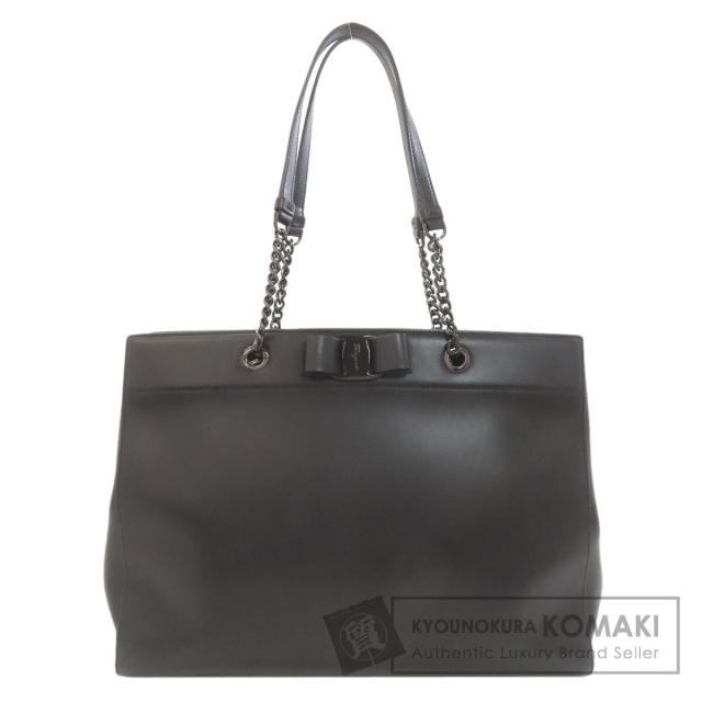 サルヴァトーレフェラガモ Salvatore Ferragamo ヴァラリボン トートバッグ レザー 中古