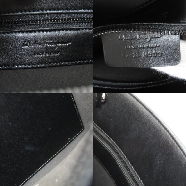 サルヴァトーレフェラガモ Salvatore Ferragamo ヴァラリボン トートバッグ レザー 中古_6