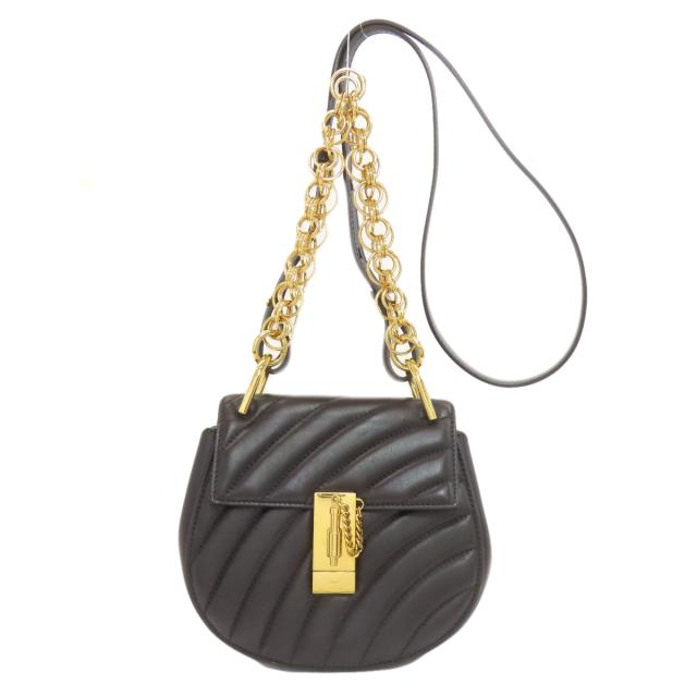 クロエ CHLOE  ドリュー ビジュー 2WAY  ショルダーバッグ 子ウシ レディース  中古
