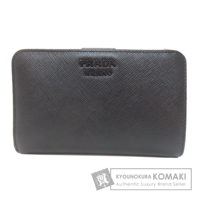 プラダ PRADA 1ML225 リップチャーム 二つ折り財布（小銭入れあり） サフィアーノ 中古