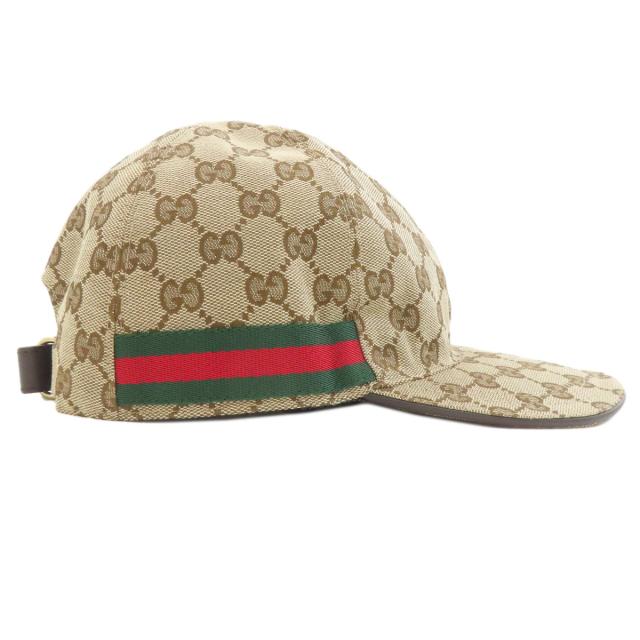 グッチ GUCCI 200035 GG柄 帽子 キャンバス レディース 中古_3