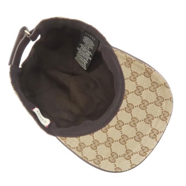 グッチ GUCCI 200035 GG柄 帽子 キャンバス レディース 中古_4