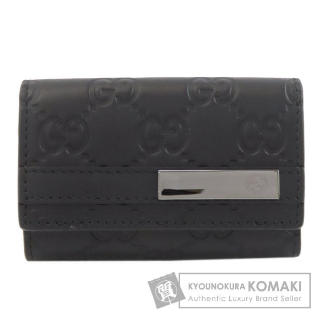グッチ GUCCI 237509  GGシグネチャー シマ  キーケース レザー レディース  中古