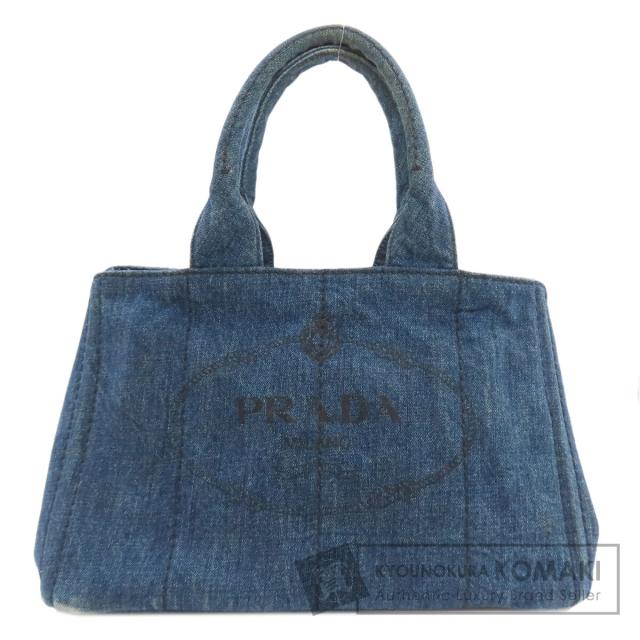 プラダ PRADA  カナパ  トートバッグ デニム レディース  中古