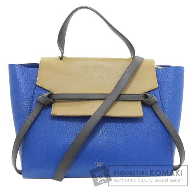 セリーヌ CELINE ベルトバッグ 2WAY ハンドバッグ カーフ レディース 中古