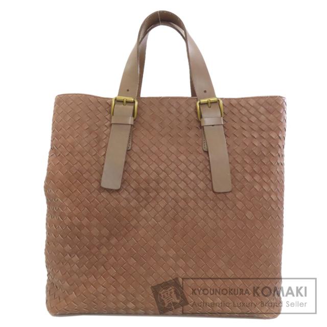 ボッテガヴェネタ BOTTEGA VENETA イントレチャート ハンドバッグ カーフ レディース 中古