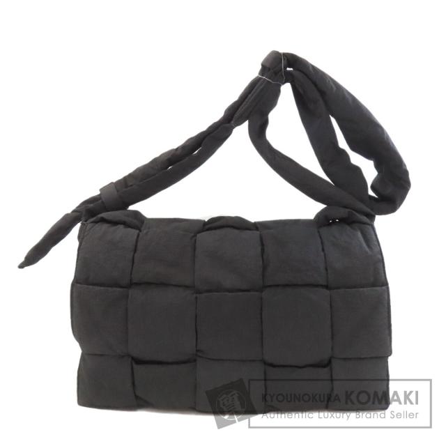 ボッテガヴェネタ BOTTEGA VENETA カセット ショルダーバッグ ナイロン素材 レディース 中古