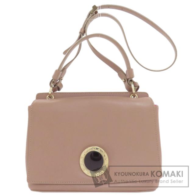 ブルガリ BVLGARI ブルガリブルガリ 2WAY ハンドバッグ レザー レディース 中古
