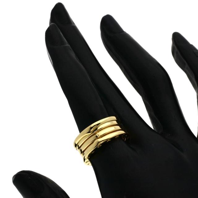 ブルガリ BVLGARI  B-zero1 ビーゼロワン 3バンド #52  リング・指輪 K18イエローゴールド 中古_5