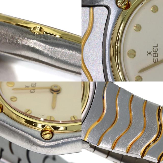 エベル EBEL 166901 クラシック ウェーブ 腕時計 ステンレススチール SS K18YG レディース 中古_6