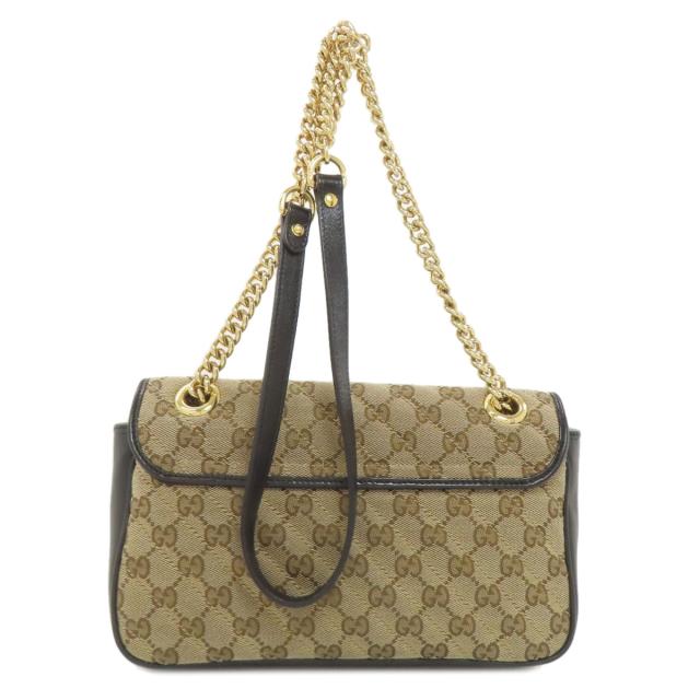グッチ GUCCI 443497 GGマーモント ミディアム ショルダーバッグ キャンバス レディース 中古_2