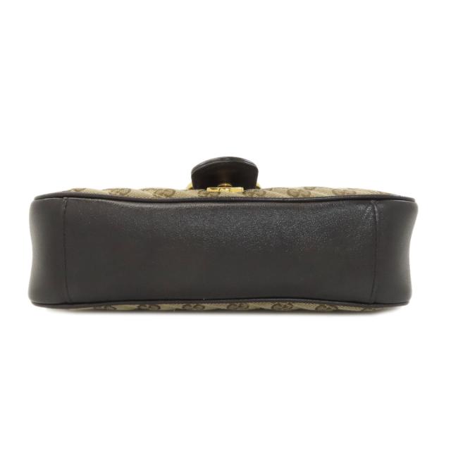 グッチ GUCCI 443497 GGマーモント ミディアム ショルダーバッグ キャンバス レディース 中古_4
