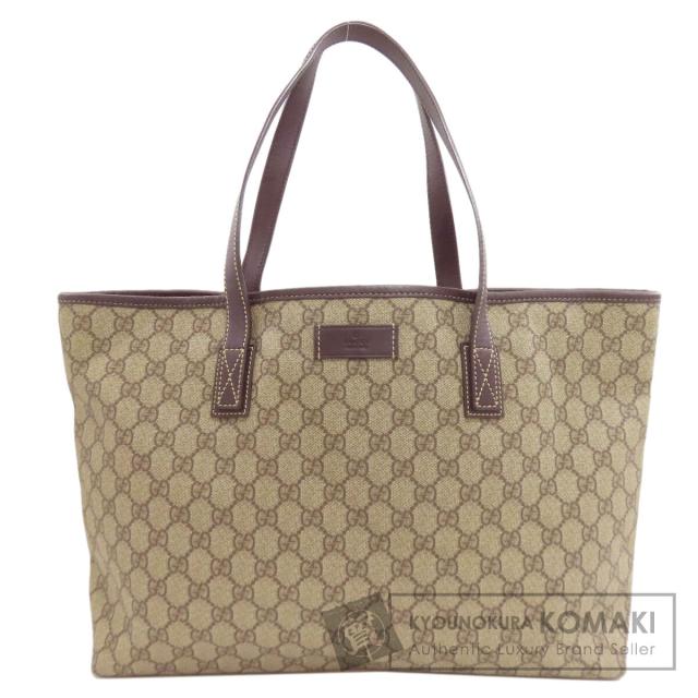 グッチ GUCCI 211137  GGスプリーム  トートバッグ PVC レディース  中古
