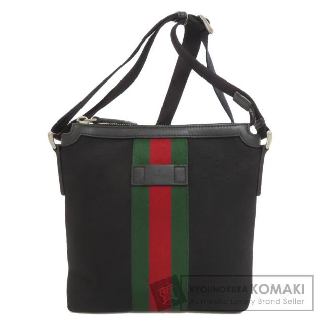 グッチ GUCCI 631195  逃げ道 シェリー酒生産ライン  ショルダーバッグ 帆布 中古