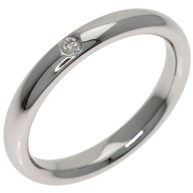 ティファニー TIFFANY&Co. スタッキング バンド 1P ダイヤモンド リング・指輪 プラチナPT950 中古_2