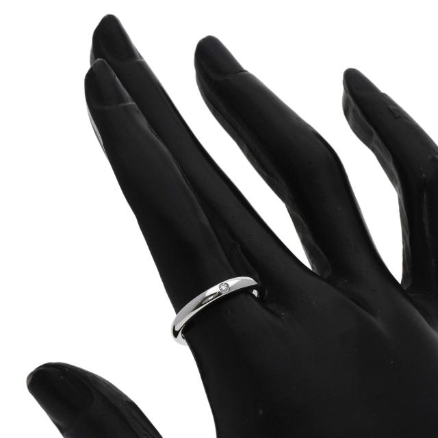 ティファニー TIFFANY&Co. スタッキング バンド 1P ダイヤモンド リング・指輪 プラチナPT950 中古_5