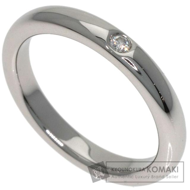 ティファニー TIFFANY&Co. スタッキングバント 1P ダイヤモンド リング・指輪 プラチナPT950 中古