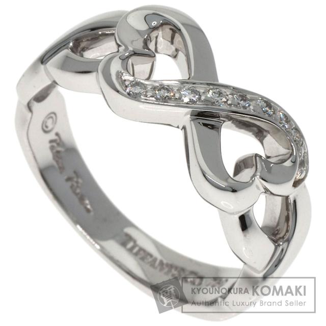 ティファニー TIFFANY&amp;Co.  ラビングハート ダイヤモンド  リング・指輪 K18ホワイトゴールド 中古