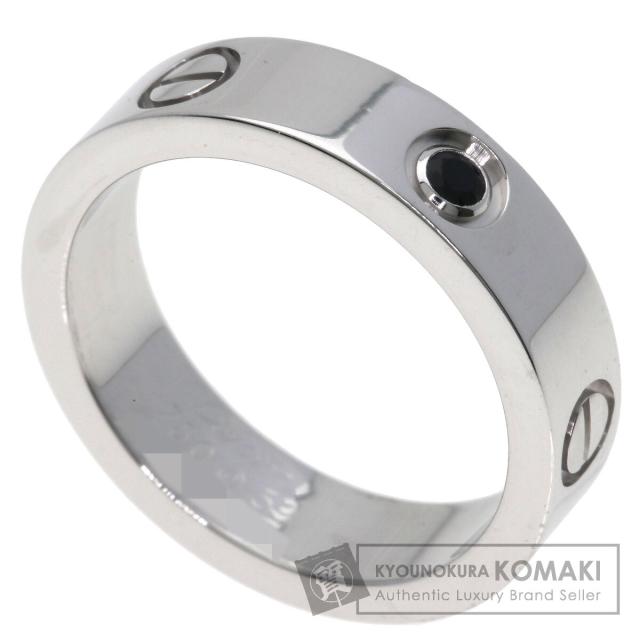 カルティエ CARTIER  ラブリング ブラック サファイア #59  リング・指輪 K18ホワイトゴールド 中古