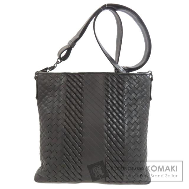 ボッテガヴェネタ BOTTEGA VENETA イントレチャート ショルダーバッグ カーフ レディース 中古