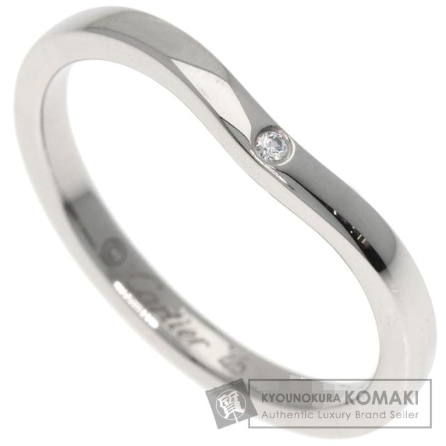カルティエ CARTIER バレリーナ 1P ダイヤモンド リング・指輪 プラチナPT950 レディース 中古