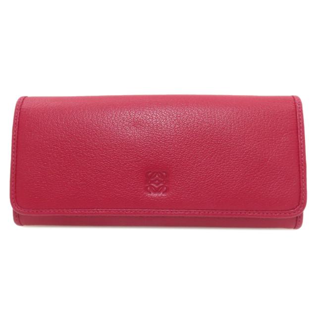 ロエベ LOEWE アナグラム 長財布（小銭入れあり） カーフ レディース 中古_1