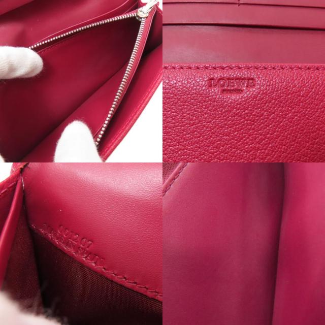 ロエベ LOEWE アナグラム 長財布（小銭入れあり） カーフ レディース 中古_6