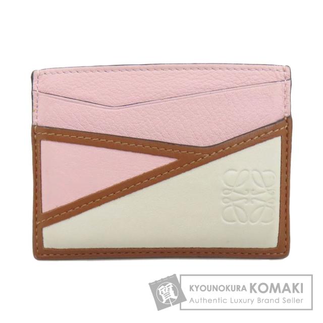ロエベ LOEWE アナグラム カードケース レザー レディース 中古