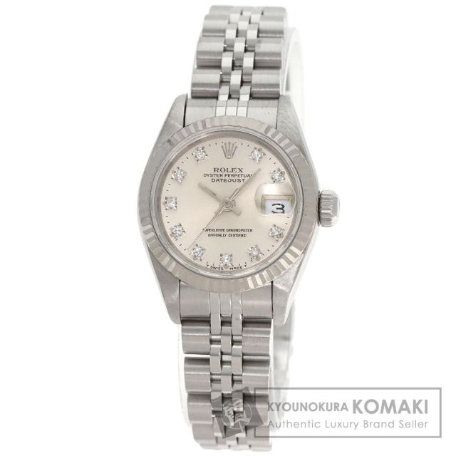 ロレックス ROLEX 69174G デイトジャスト 10P ダイヤモンド 腕時計 ステンレススチール SS 中古 433,256円