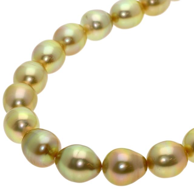 タサキ TASAKI  ゴールデンパール 真珠 バロックパール  ネックレス K18イエローゴールド 中古_1