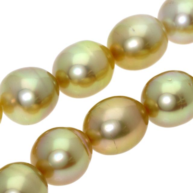 タサキ TASAKI  ゴールデンパール 真珠 バロックパール  ネックレス K18イエローゴールド 中古_2