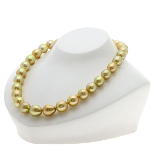 タサキ TASAKI  ゴールデンパール 真珠 バロックパール  ネックレス K18イエローゴールド 中古_5