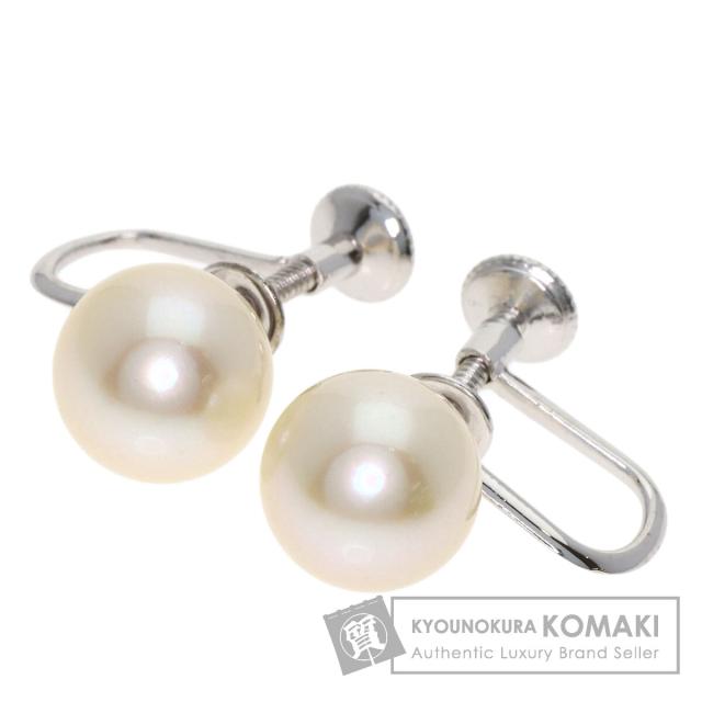 ミキモト MIKIMOTO  アコヤパール 真珠  イヤリング K14ホワイトゴールド レディース  中古